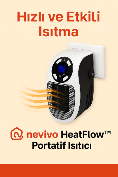 Nevivo HeatFlow™ Portatif Isıtıcı