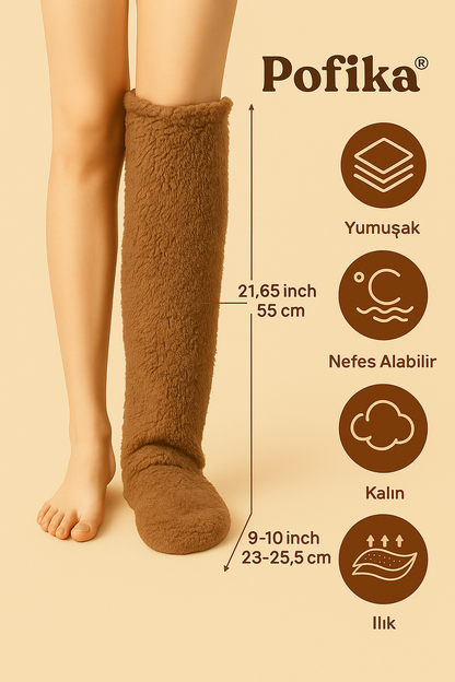 Pofika™ Peluş Çorap