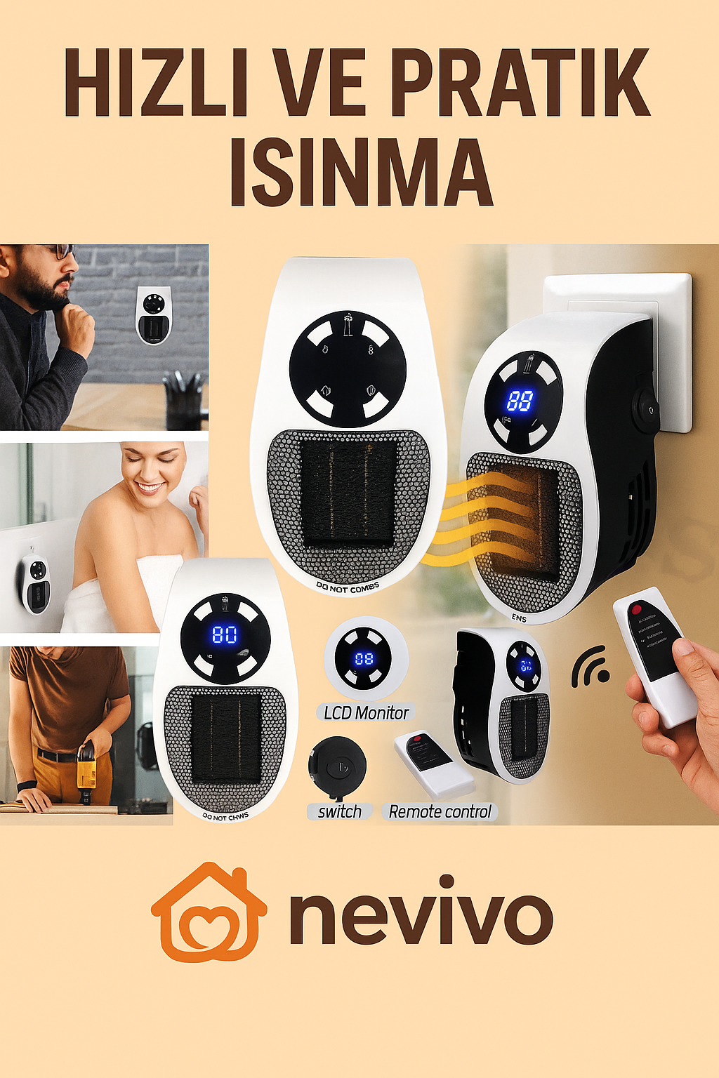 Nevivo HeatFlow™ Portatif Isıtıcı
