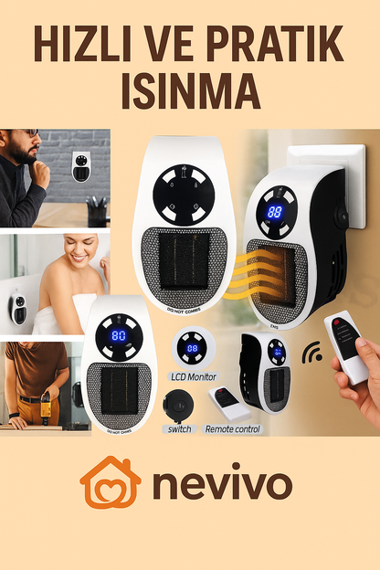 Nevivo HeatFlow™ Portatif Isıtıcı