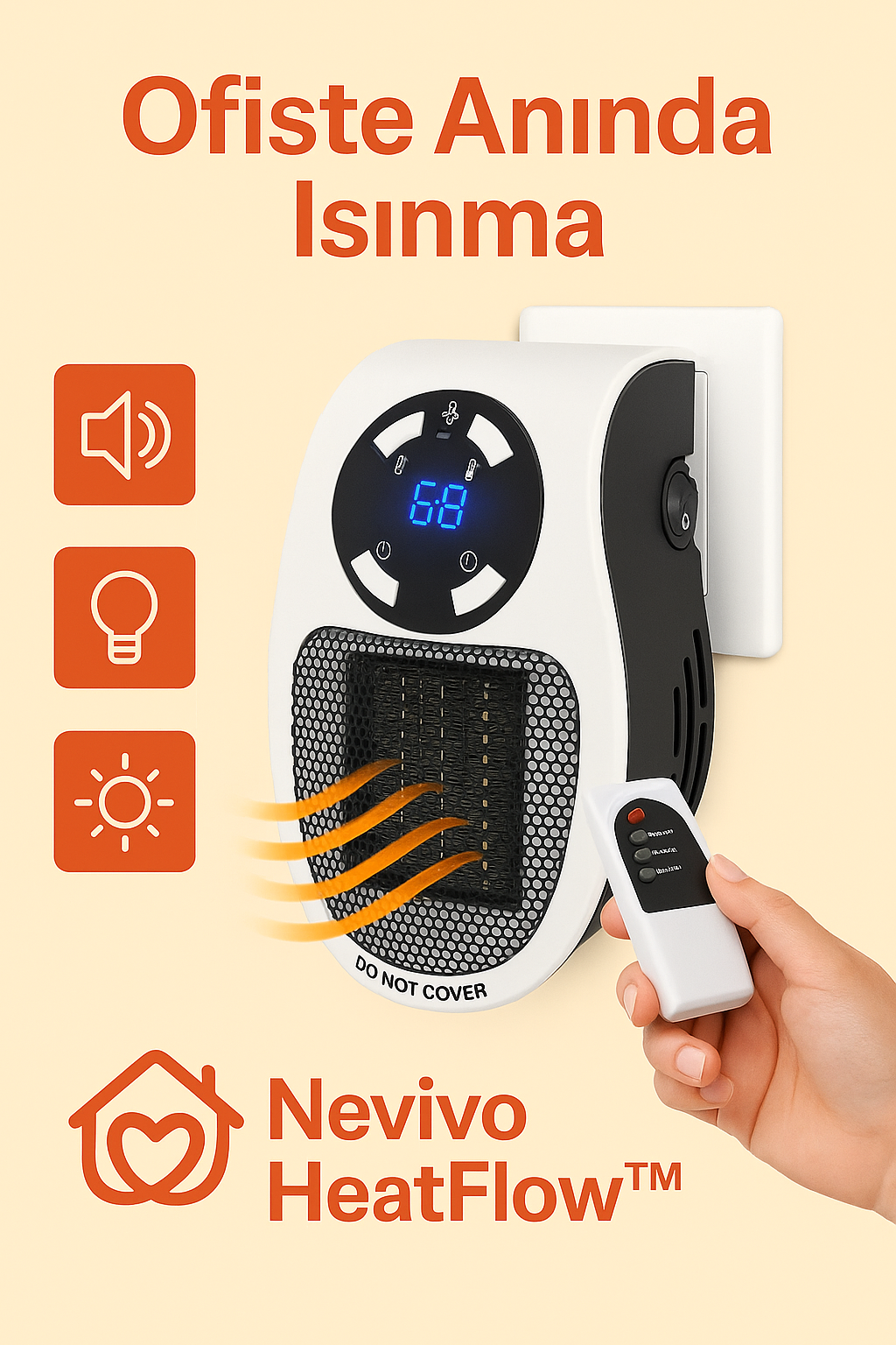 Nevivo HeatFlow™ Portatif Isıtıcı