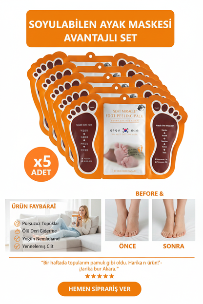 Nevivo™ Soyulabilen Ayak Maskesi