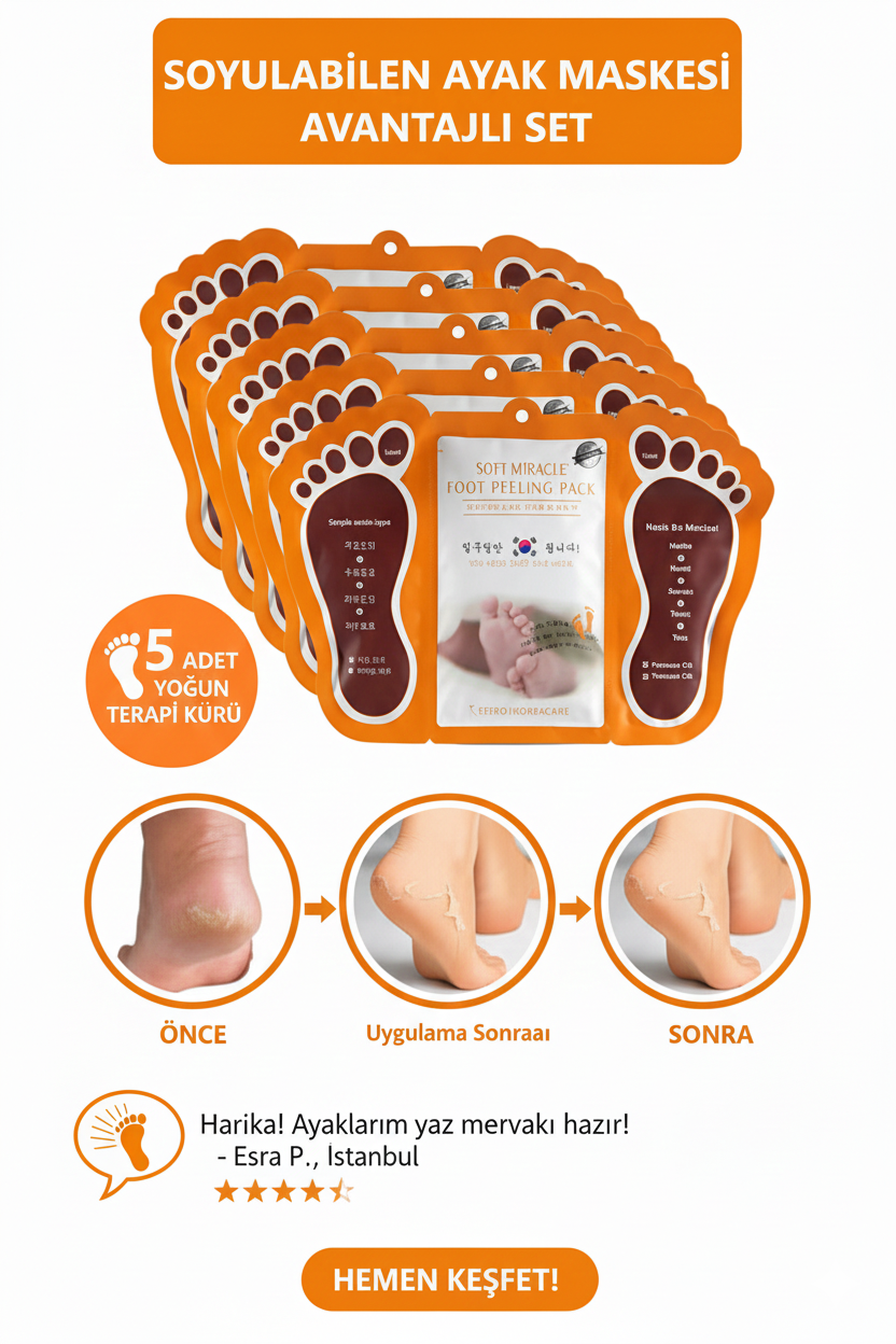 Nevivo™ Soyulabilen Ayak Maskesi